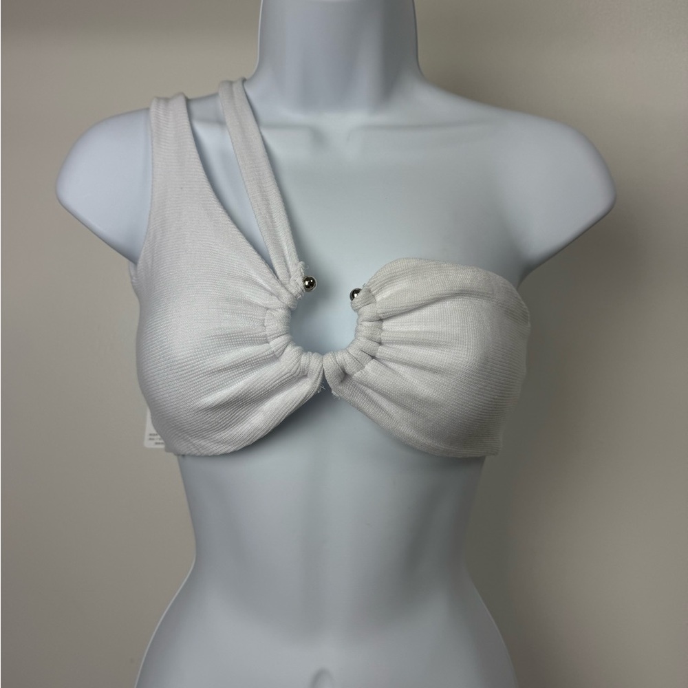 Stylish White One-Shoulder Top